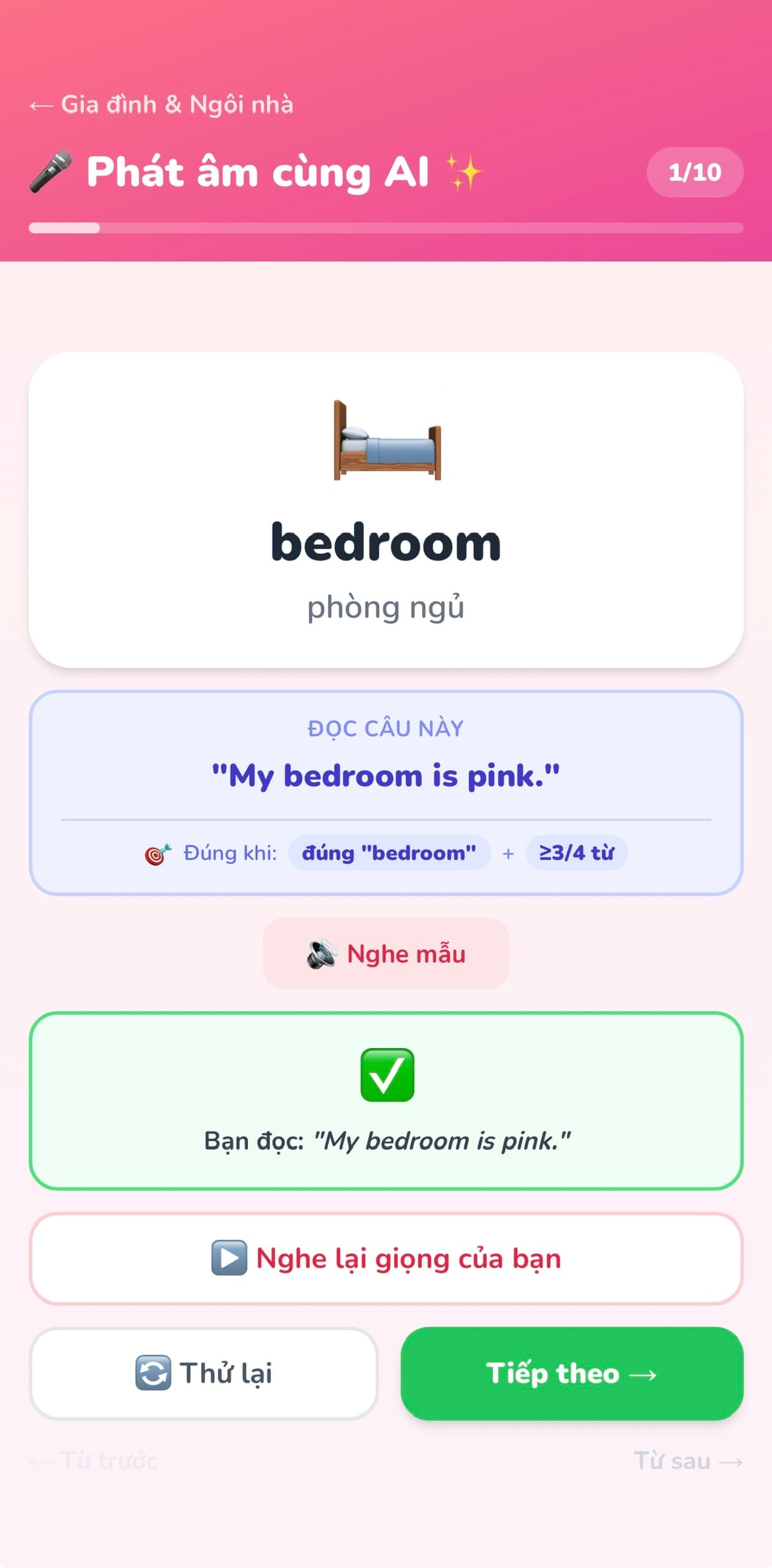 AI chấm phát âm VocabWise
